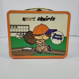 Vintage 1972 Ohio Art Sport Skwirts Metal Lunch Box Jimmy Blooper Frankie Fumble